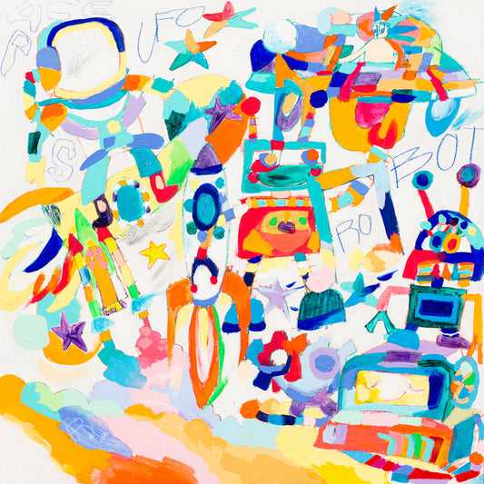 Robot Space Travel - Jaloe Art Gallery