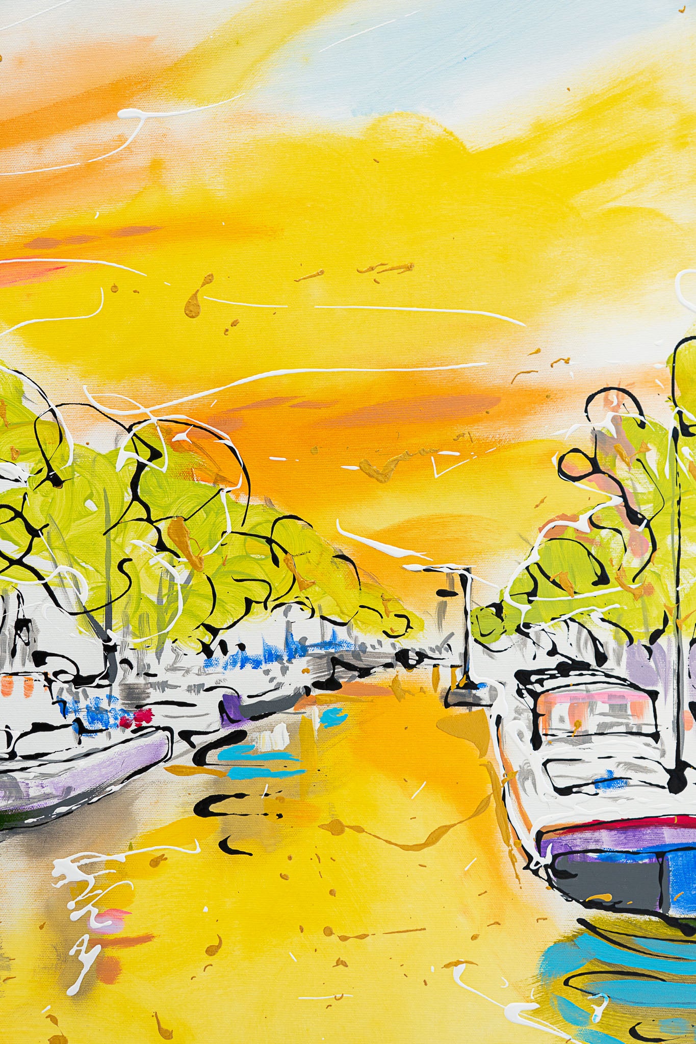 Sunset At The Canal - Jaloe Art Gallery