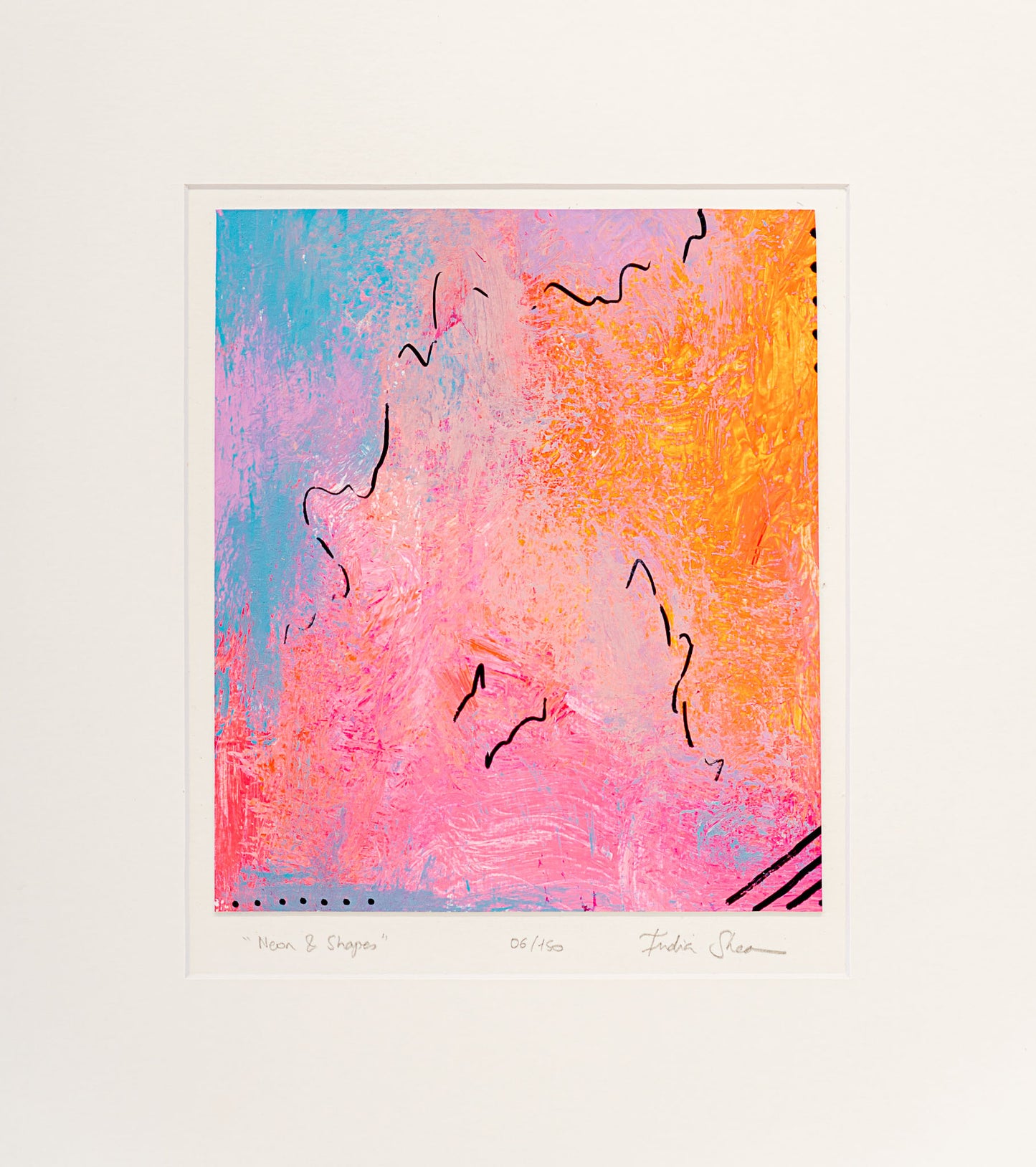 Neon & Shapes 06/150 - Jaloe Art Gallery