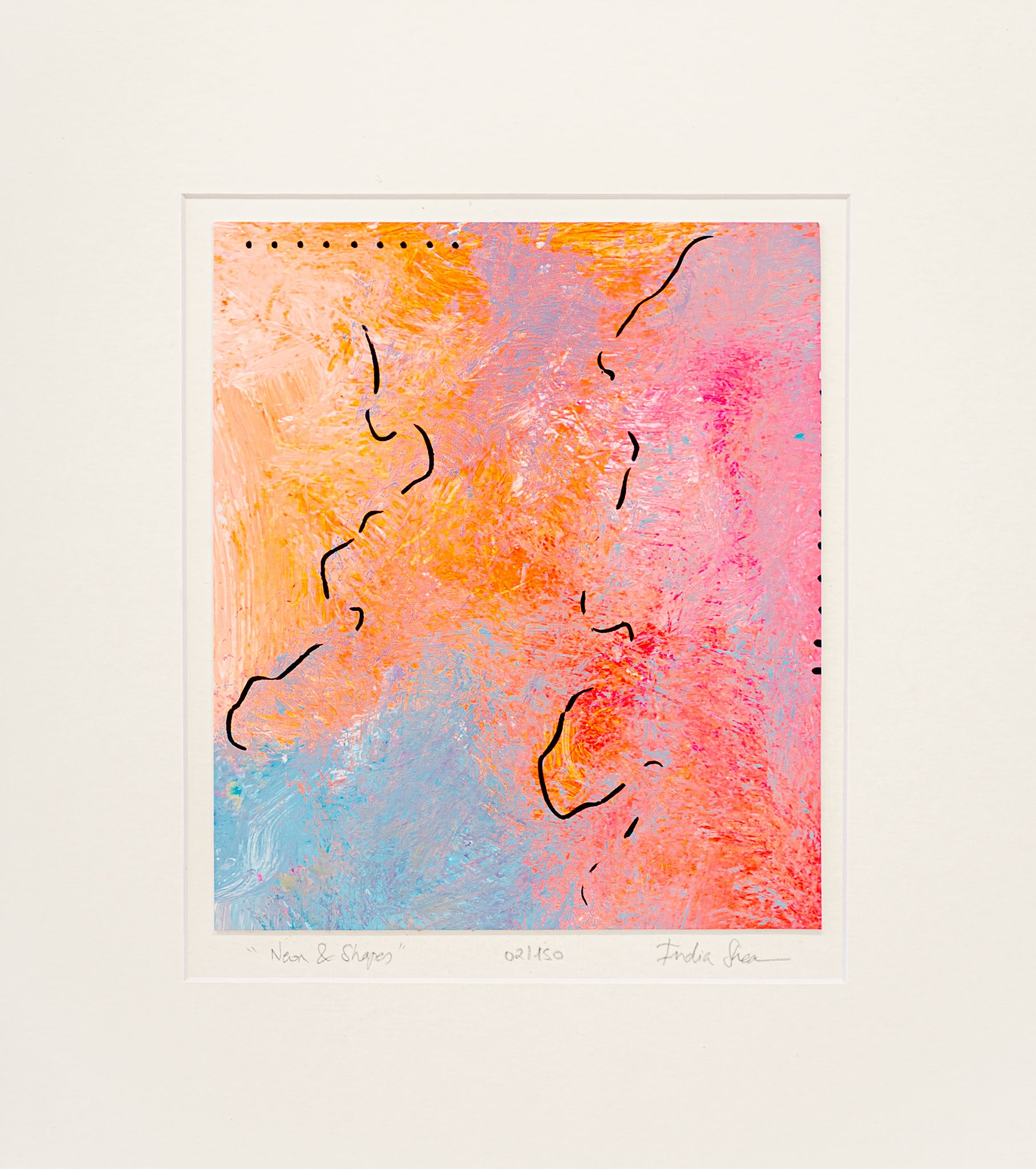 Neon & Shapes 02/150 - Jaloe Art Gallery