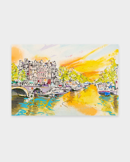 Sunset At The Canal - Jaloe Art Gallery