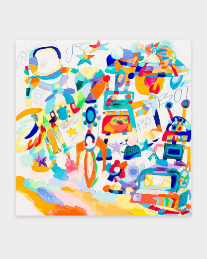 Robot Space Travel - Jaloe Art Gallery