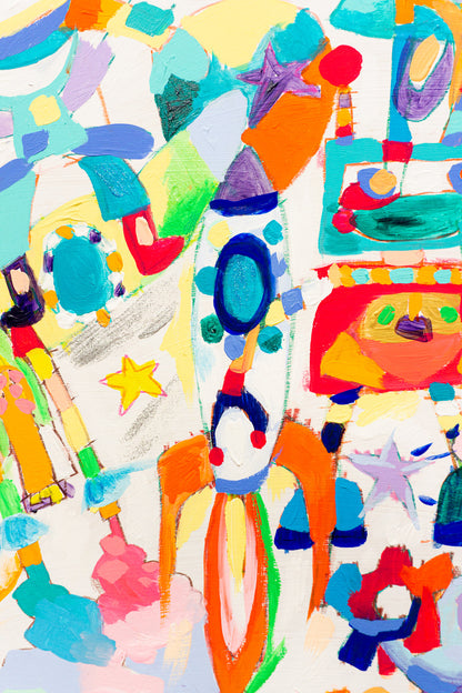 Robot Space Travel - Jaloe Art Gallery