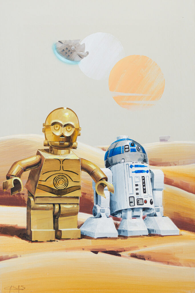 R2-D2 & C-3PO by Francisco Casas | Jaloe Art Gallery