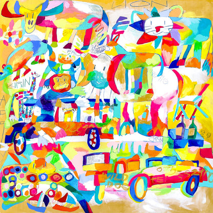 Let's go to African Safari on the Jeep by Taisuke Kinugasa | Jaloe Art Gallery