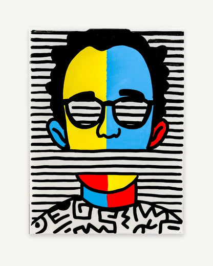Keith Haring Mini Stripes by Melkio | Jaloe Art Gallery