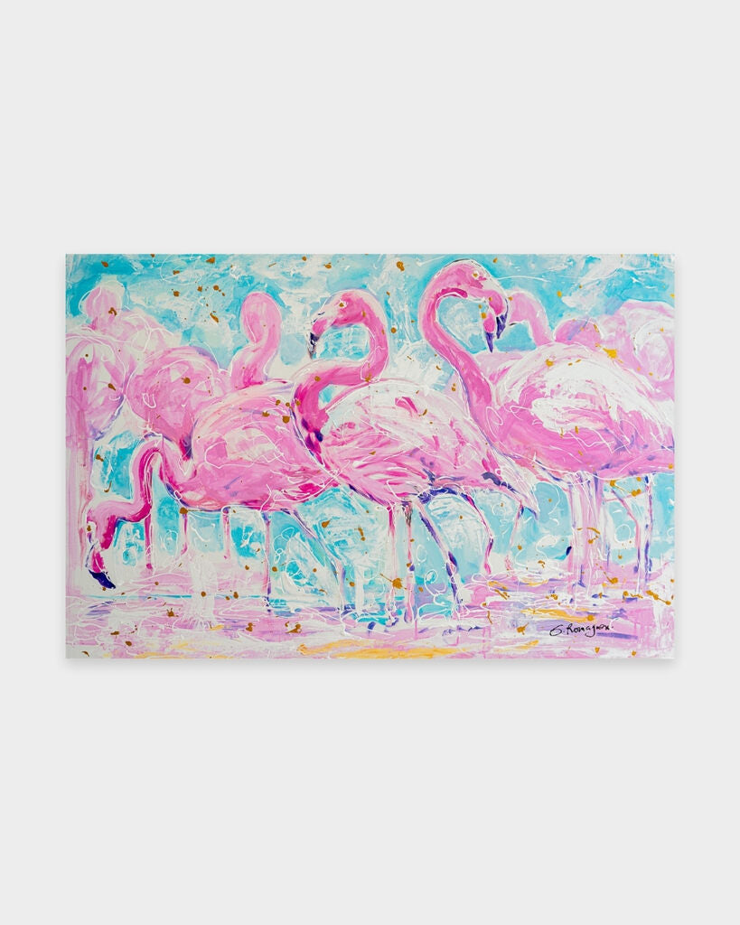 Flamingo Coast by Eduardo Romaguera | Jaloe Art Gallery