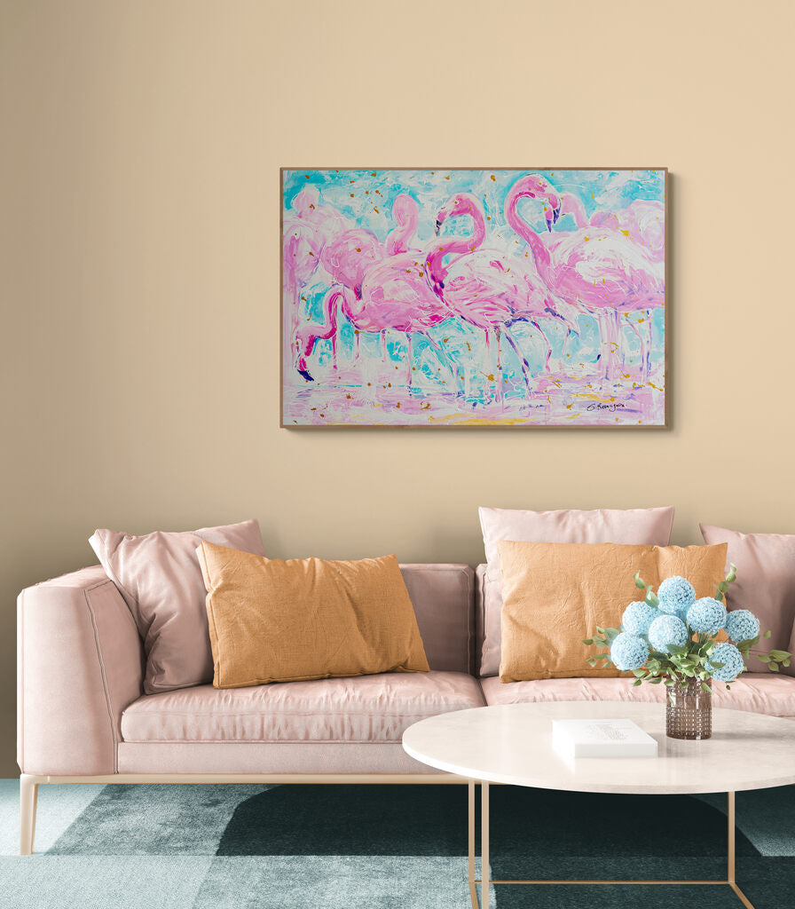 Flamingo Coast by Eduardo Romaguera | Jaloe Art Gallery