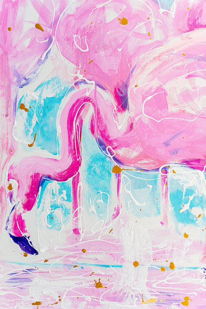 Flamingo Coast by Eduardo Romaguera | Jaloe Art Gallery